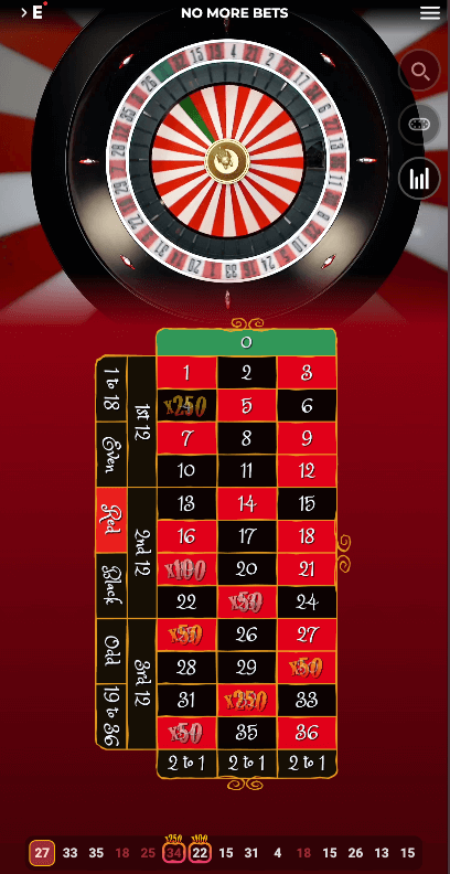table games mobile roulette